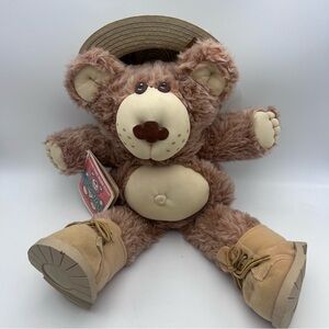 Vintage 1984 BOONE Furskins Plush Teddy  Xavier Roberts 22”